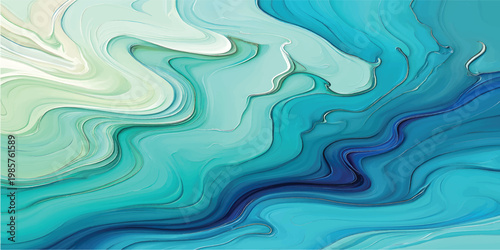 Elegant turquoise marble background with soft gold lines.

Fluid marble art inspired by water and light