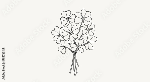 Schilderij op canvas Wire flowers bouquet sculpture art.