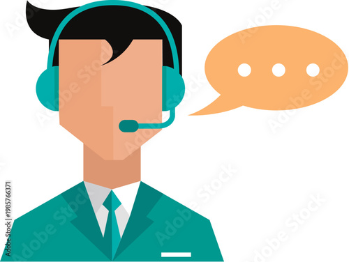 operator colorful illustration