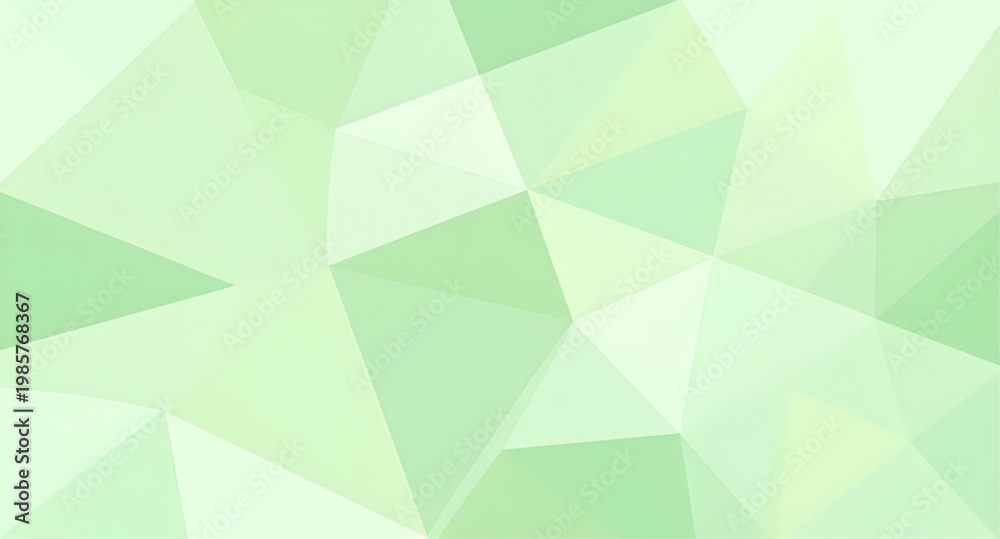 Fototapeta premium abstract, green, background, triangle, geometric, shape, pattern, design, modern, texture, polygon, gradient, minimal, digital, style, graphic, composition