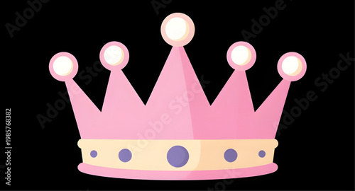 princess crown, pink crown icon, royal tiara, cute crown, fairy tale crown, girly design, queen crown, luxury symbol, crown illustration, royal icon, kids crown, fantasy crown, pink tiara, crown clipa