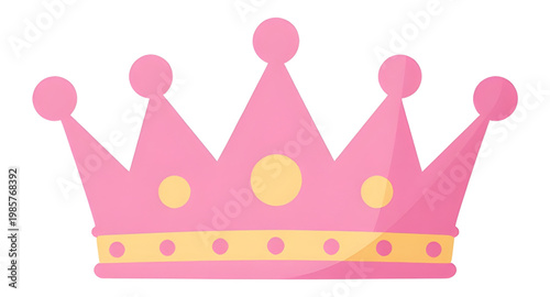 princess crown, pink crown icon, royal tiara, cute crown, fairy tale crown, girly design, queen crown, luxury symbol, crown illustration, royal icon, kids crown, fantasy crown, pink tiara, crown clipa