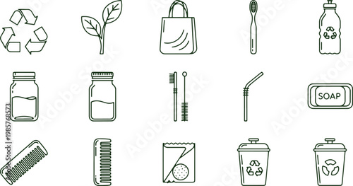 Essential items for sustainable and eco-friendly living practices