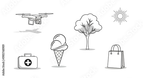 Ice cream cone with two scoops.