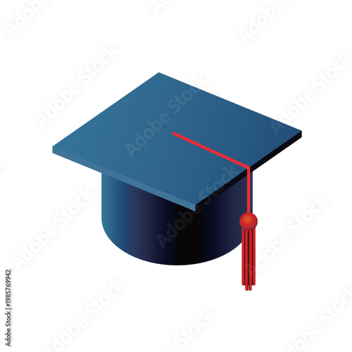 isometric bachelor cap