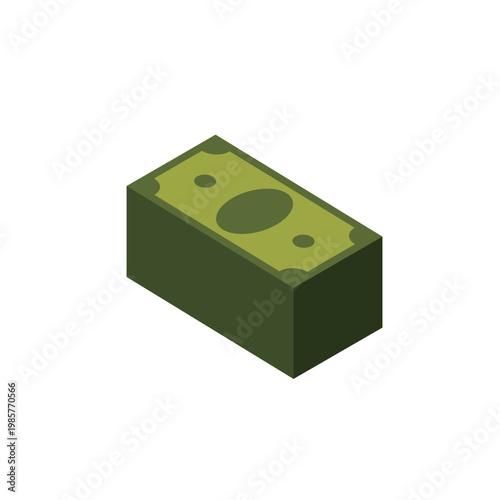 isometric banknote