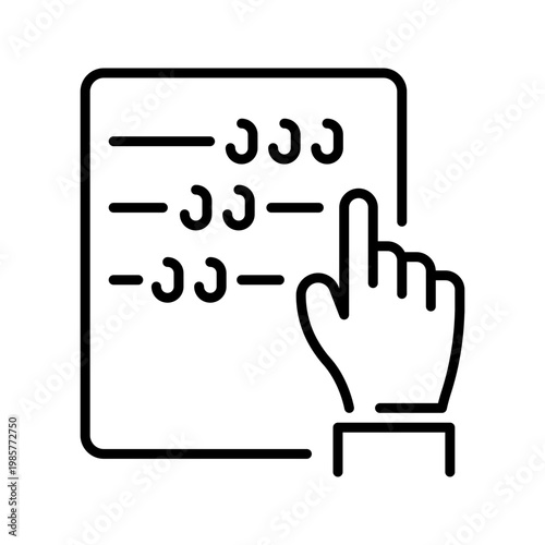 Price list icon. Business and pricing line symbol. Black and white.