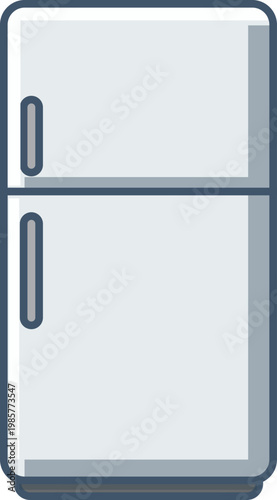 シンプルな冷蔵庫のアイコン