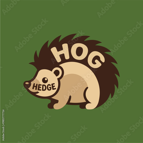 Hedgehog with Hog Text.