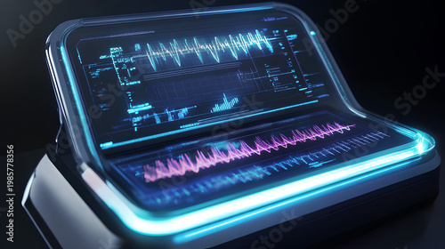 modern illustration of human DNA with colorful background