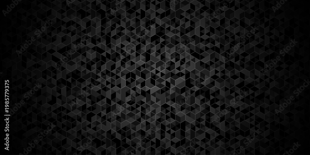 Fototapeta premium Abstract vector black paper creative. seamless technology gray and black randomly low polygon background. minimal Polygon mosaic triangle, business corporate background.