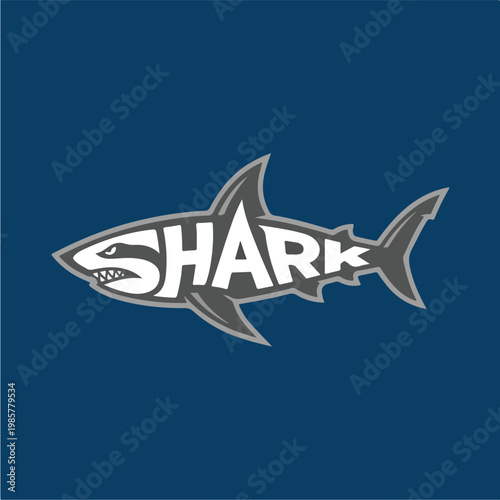 Shark Logo Design Concept.
