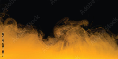 A smooth swirl of red fire and magic smoke waves through the black background, creating a hot motion design with flowing energy and curved flame shapes