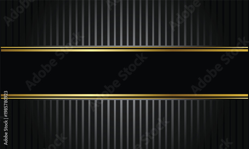 Black Gold Luxury Banner Premium Elegant Background Design Vector