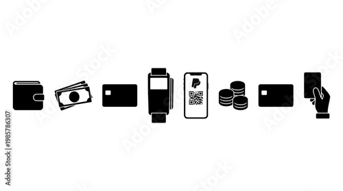 Collection of various electronic devices icons.