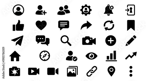 Black icons on white background.