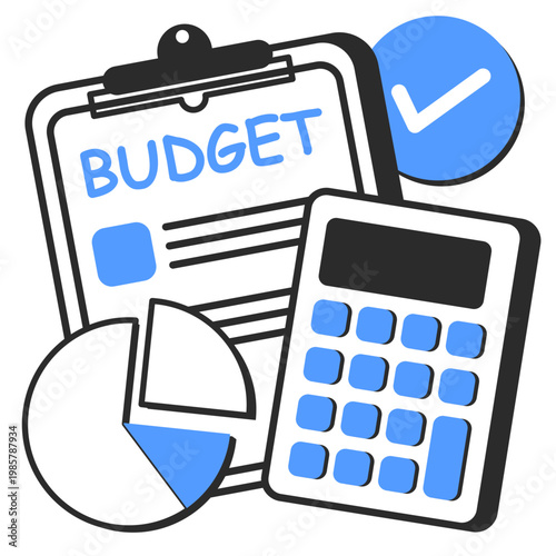 budget calculator illustration