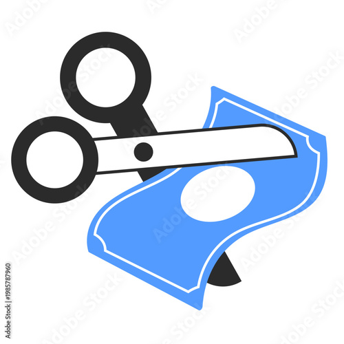 budget cut illustration