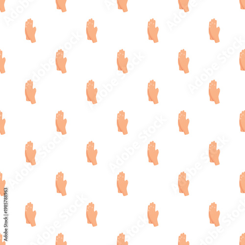 Hands performing a clapping motion in a seamless repeating pattern