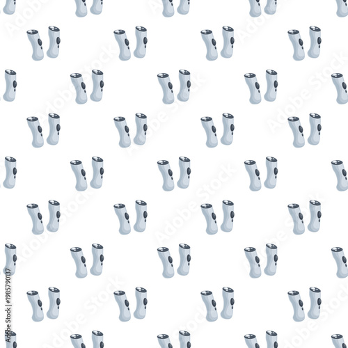 Seamless pattern featuring pairs of video game controllers