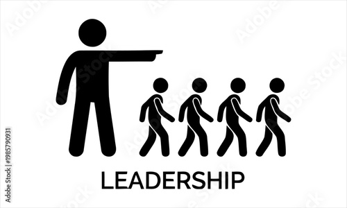 Symbolic representation of effective leadership and group guidance for collective success