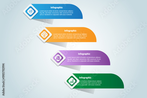 Business project style vector infographic design