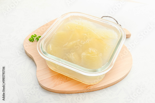 メロゴールドの果肉たっぷり手作りゼリー