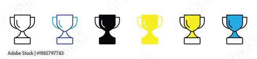 Reward Trophy and Success Symbol Icons