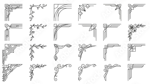Ornate Architectural Decorative Corner Elements.