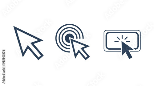Computer mouse cursor icons.