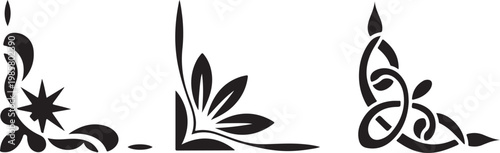 black and white floral background