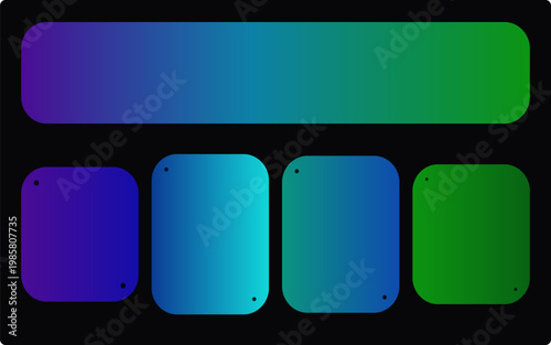 Vibrant Blue & Green Gradient UI Elements for Modern Web Design and Digital Backgrounds – Seamless Interface Components & Abstract Graphics.
