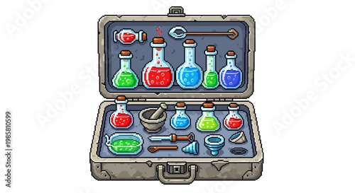 Vintage Alchemists Portable Laboratory Kit.