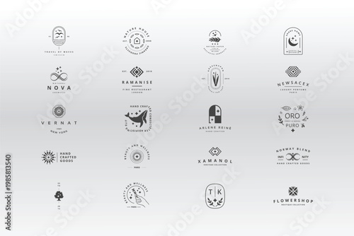 Minimalist Branding Logo Kit | 20 Artisan Templates
