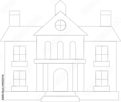 house sketch drawing, sketch of house