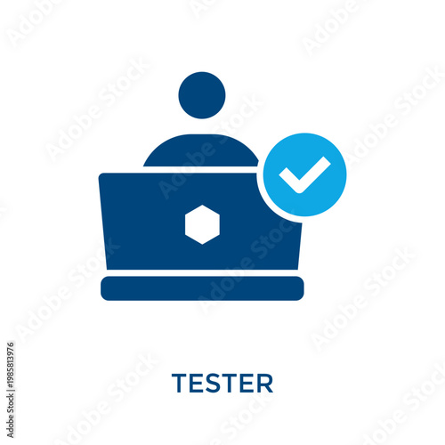 Tester Icon Dual Tone Style. Vector Illustration For Graphic Design