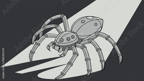 Robotic animal collection featuring mechanical dog, cat, insect, and bird, concept of artificial intelligence and futuristic technology.