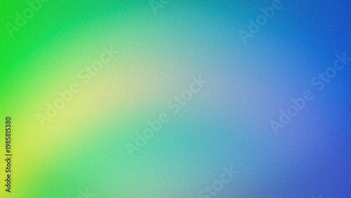 Vibrant abstract 4K background with grainy green yellow and blue gradient