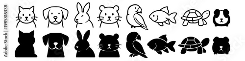 Cute Pet Icons Collection