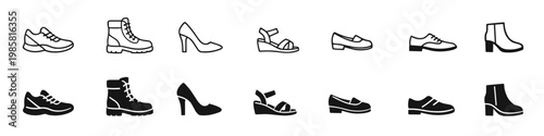Footwear Icons Collection