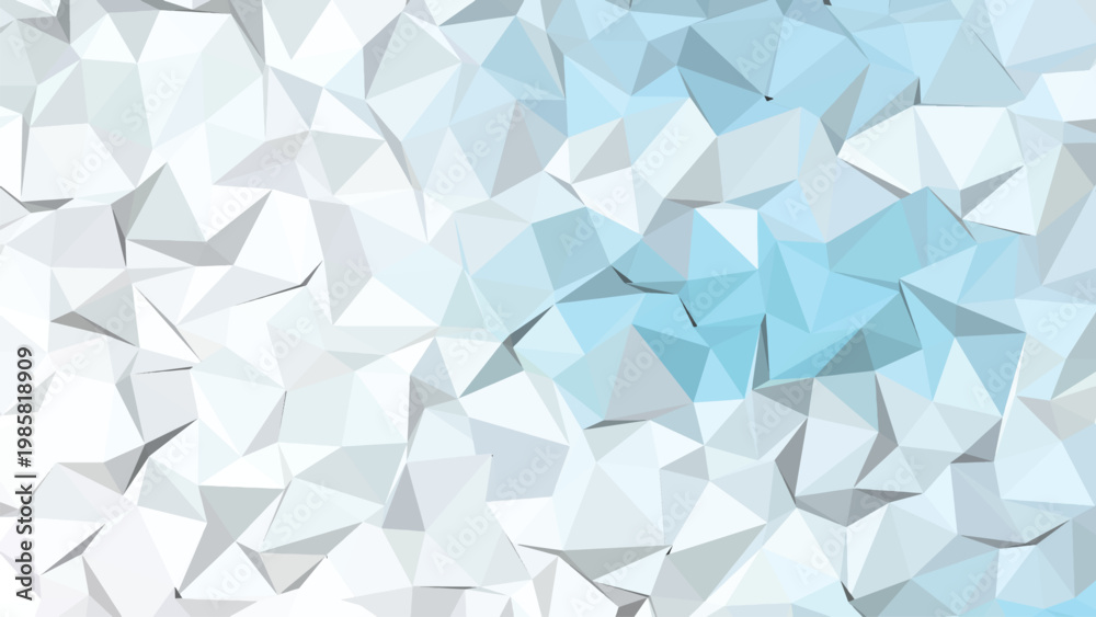 Fototapeta premium Abstract blue geometric background with triangle pattern and crystal style design suitable for modern wallpaper or business concept