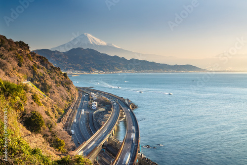 薩埵峠からの富士山の眺望