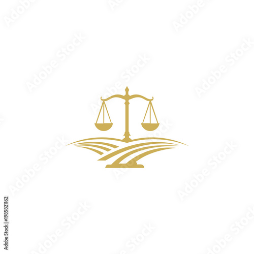 A golden scale balances on an open book in a serene environment