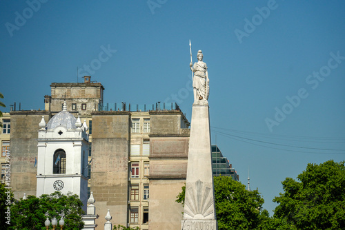 A buenos aires 25 mayo 1910 monument place in front of presidential palace casa rosada pink house