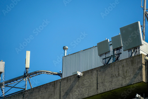Communication antenna in buenos aires 25 mayo 1910 monument place in front of presidential palace casa rosada pink house