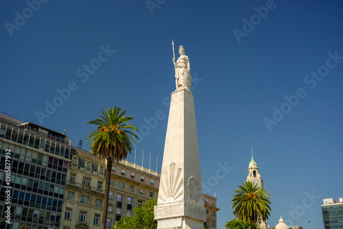 buenos aires 25 mayo 1910 monument place in front of presidential palace casa rosada pink house