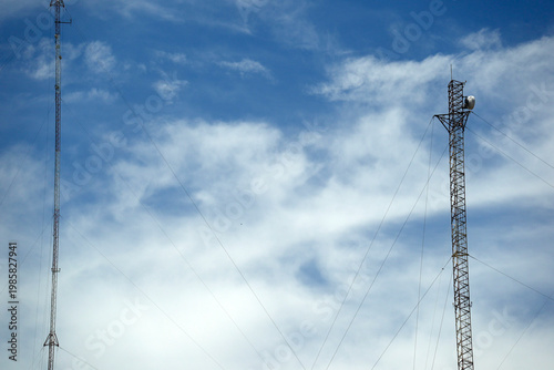 Communication antenna in buenos aires 25 mayo 1910 monument place in front of presidential palace casa rosada pink house