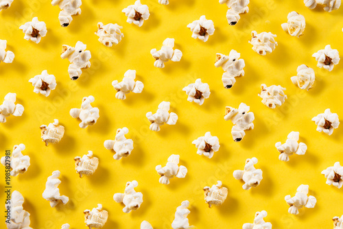 seamless pattern with popcorns