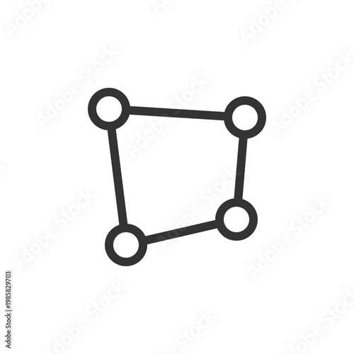 Perspective tool pixel perfect linear ui icon. Photo editor. Photography adjustment. GUI, UX design. Outline isolated user interface element for app and web. Editable stroke. Arial font used