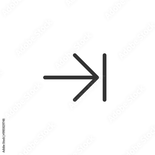 Next step pixel perfect linear ui icon. Web browser navigation. Digital program feature. GUI, UX design. Outline isolated user interface element for app and web. Editable stroke. Arial font used